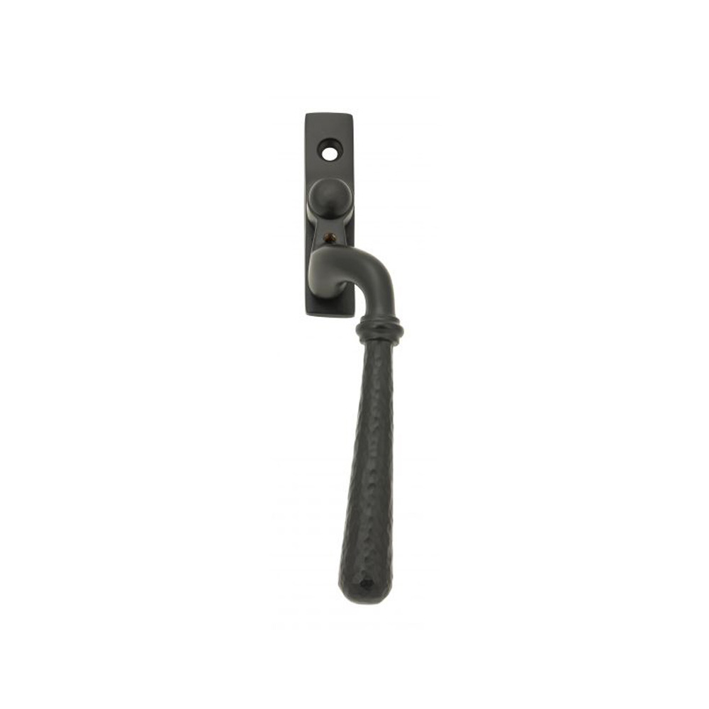 From the Anvil Hammered Newbury Espag Window Handle - Aged Bronze (Right Hand)